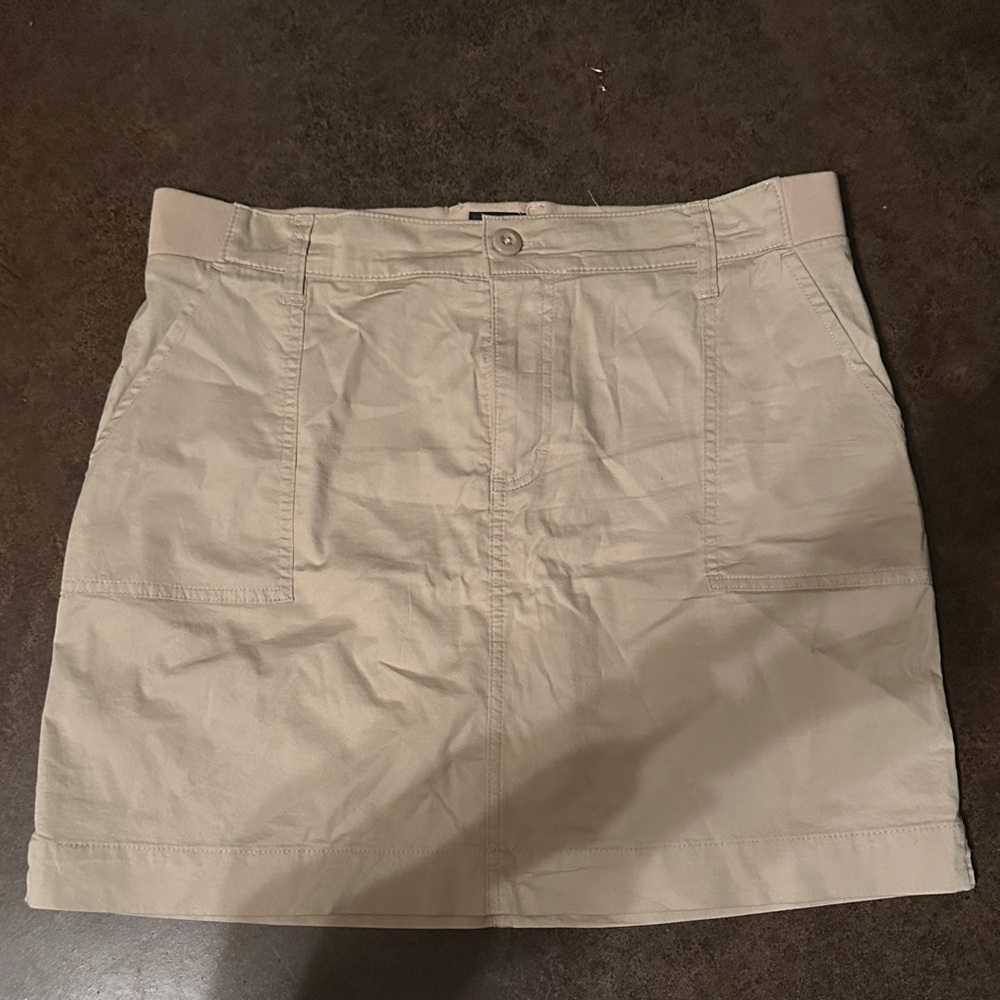 Lee Skort Women Size 14 Tan Good Active Athleisure Contemporary Pockets
